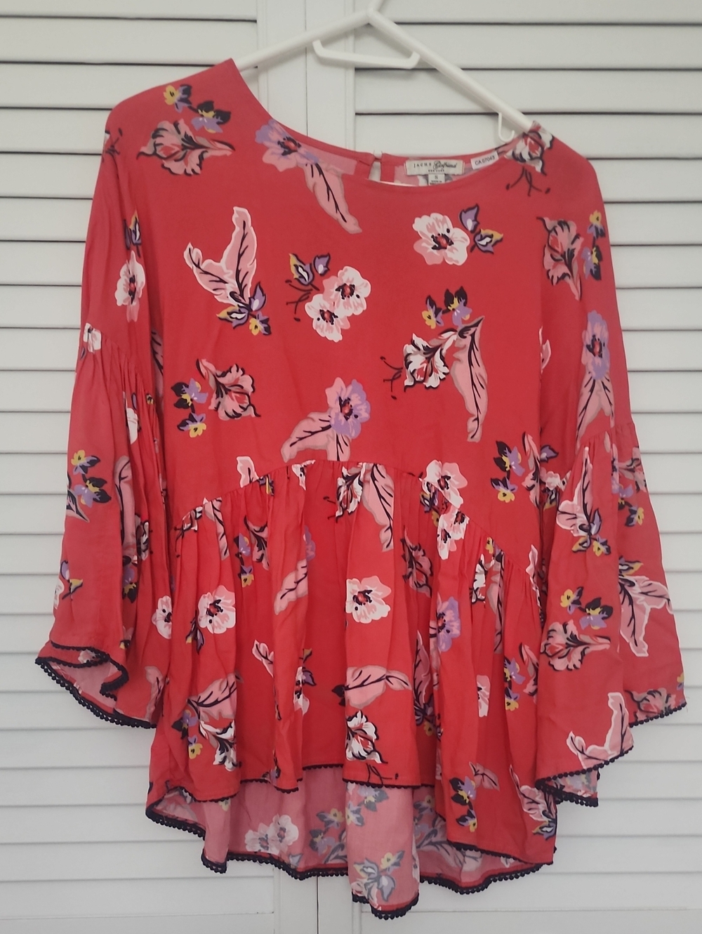 Women's Coral Floral Tunic Blouse by Lucky Brand